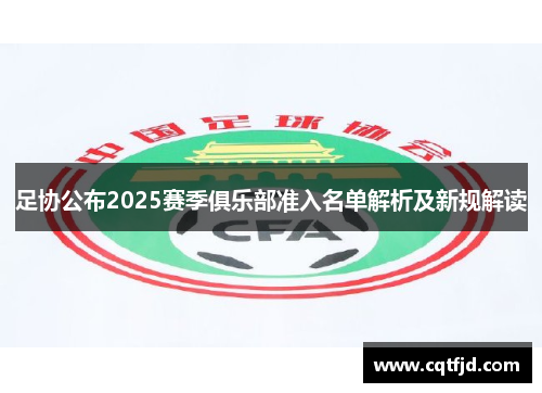 足协公布2025赛季俱乐部准入名单解析及新规解读